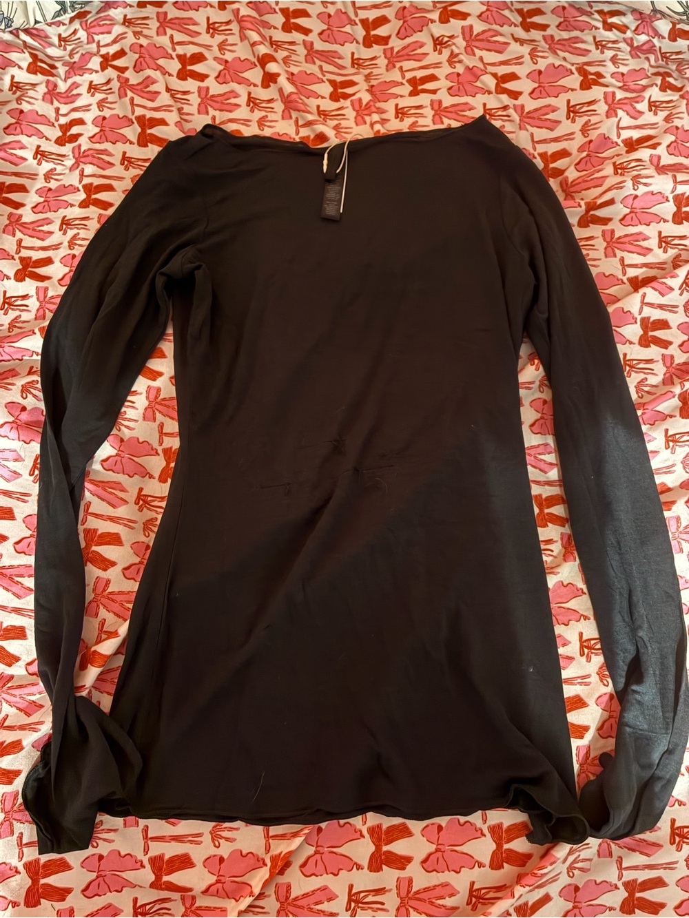 Skims Sheer Modal Long Sleeve Boat Neck Long Sleeve